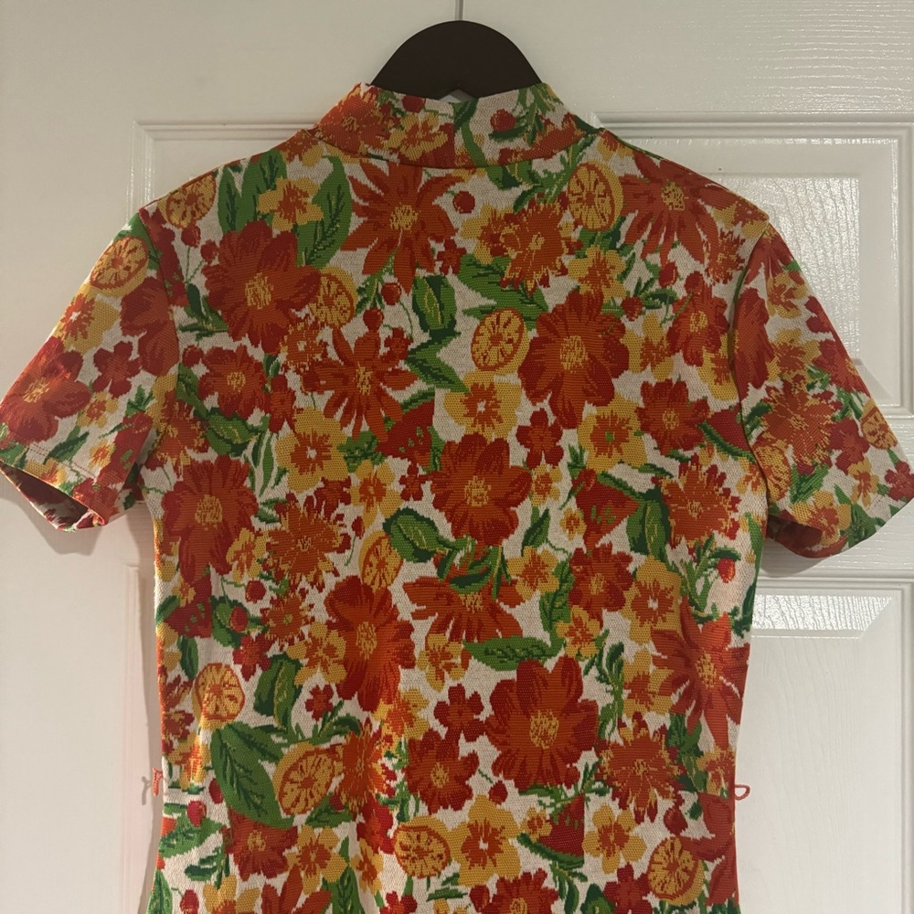 Zara • Midi Dress • Floral • Short Sleeve • Large - Picture 12 of 14